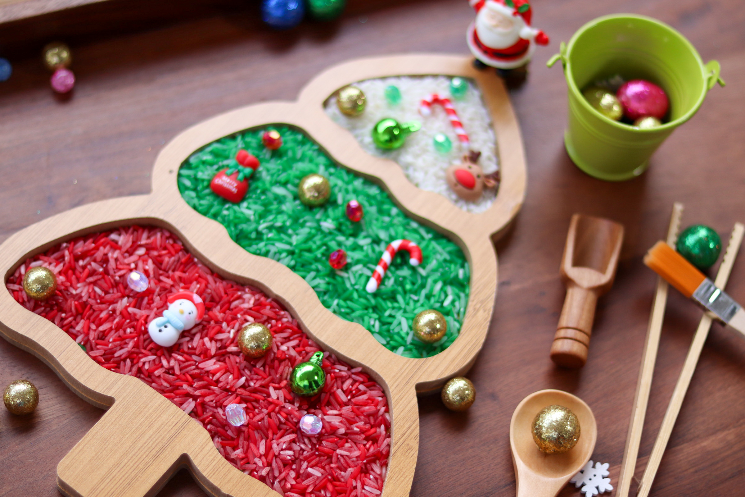 sensory play box chrismas