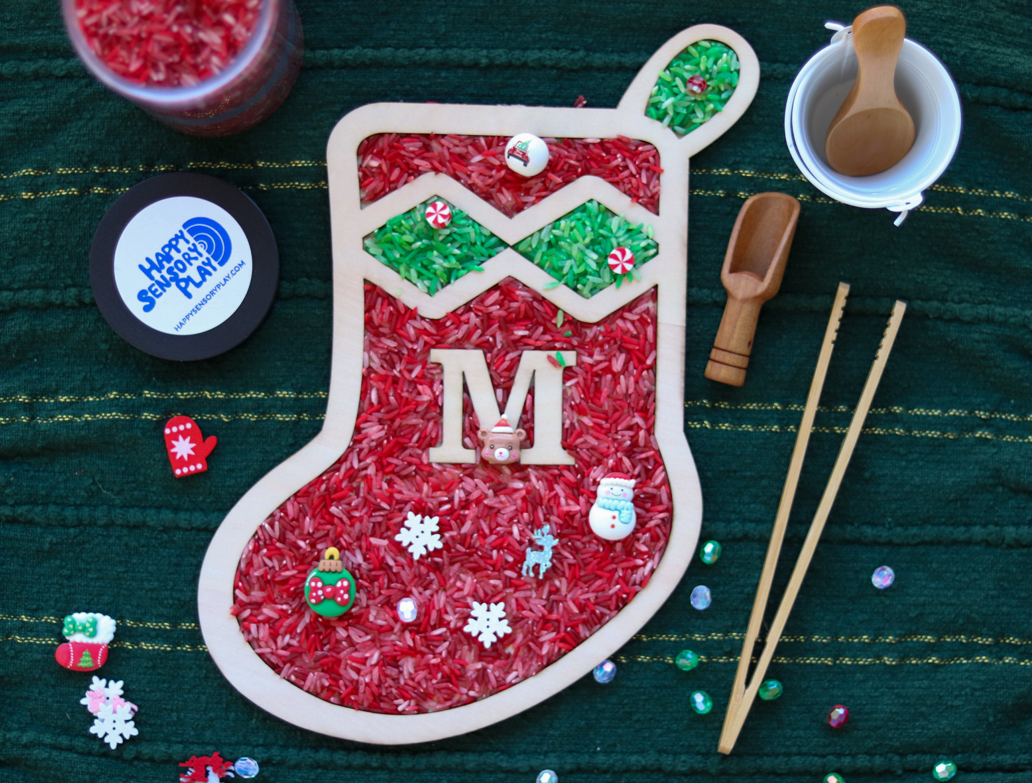 Personalized Christmas Stocking Sensory Box