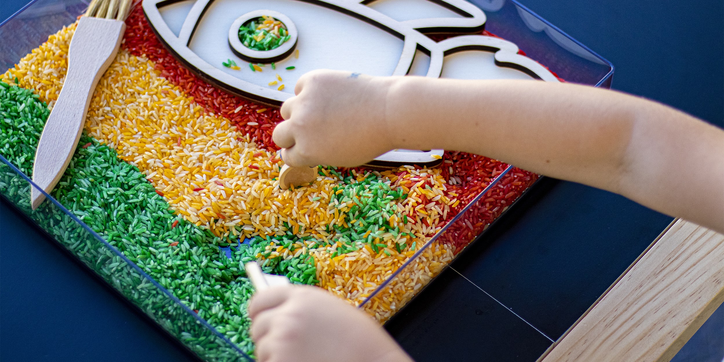 Sensory Bin Rice